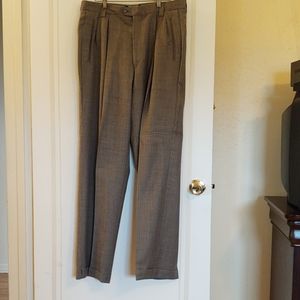 Bios taupe men's cuffed dress pants